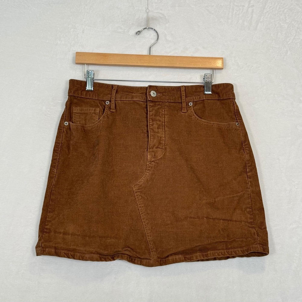Old Navy Brown Corduroy High‎ Rise Mini Skirt Size 6